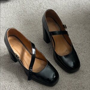 Black Mary Jane Heels